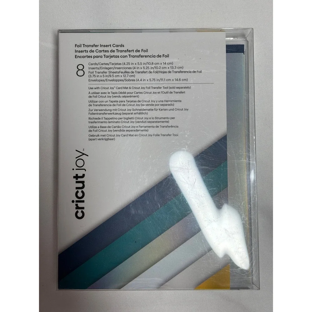Cricut Joy Insert Cards Foil Transfer Cutaway Cards Bundle R10 4.25x5.5 5 Packs